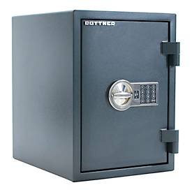 Rottner Dokumententresor Fire Hero 50, Elektronikschloss, EN 1, feuerfest bis 30 min, 26 Liter, Stahl, anthrazit