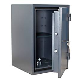 Rottner Dokumententresor Fire Hero 65, Doppelbartschloss, EN 1, feuerfest bis 30 min, 52 Liter, Stahl, anthrazit