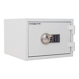 Rottner feuersicherer Wertschutzschrank Fire Safe 30, 18 l, S2, Feuerschutz bis 30 min, Elektronikschloss, Stahl, lichtgrau