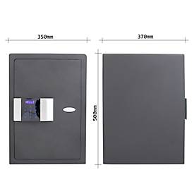 Rottner Hoteltresor Prestige 500, 54 l, ohne Sicherheitsstufe, bedingter Feuerschutz, Elektronikschloss mit Touchscreen, Stahl, anthrazit