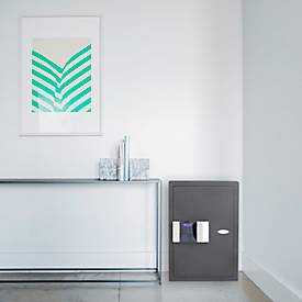 Rottner Hoteltresor Prestige 500, 54 l, ohne Sicherheitsstufe, bedingter Feuerschutz, Elektronikschloss mit Touchscreen, Stahl, anthrazit