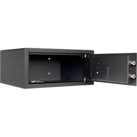 Rottner Möbeltresor Aurora Lap, Volumen 27 l, Elektronikschloss, B 430 x T 370 x H 200 mm, Stahl, anthrazit