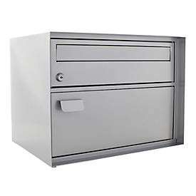 Rottner Paketbriefkasten Edelweiss, CH-Norm, Wandmontage/freistehend, 2 Fächer, Zylinderschloss/Schnappverschluss, 2 Schlüssel, B 415 x T 305 x H 310 mm