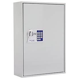 Rottner Schlüsselschrank S 200, mit Elektronikschloss, für 200 Schlüssel, B 380 x T 140 x H 550 mm, lichtgrau