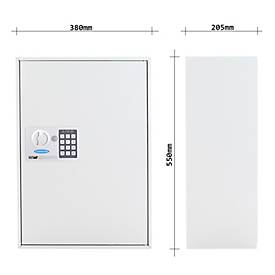 Rottner Schlüsselschrank S 250 Elektronikschloss grau