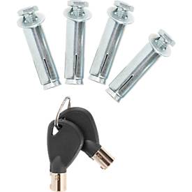 Rottner Schlüsseltresor Key Depot 6, Volumen 1 l, 6 Fächer, Elektronikschloss, B 570 x T 118 x H 460 mm, Stahl, anthrazit