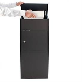 Rottner Stand Paketbriefkasten Parcel Keeper 1000, für Pakete L 310 x B 290 x H 155 mm, Stahlblech pulverbeschichtet, schwarz