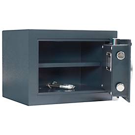 Rottner Wertschutzschrank Samoa 26, Doppelbartschloss, EN 0, 10,47 Liter, Stahl, anthrazit