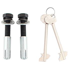 Rottner Wertschutzschrank Samoa 26, Doppelbartschloss, EN 0, 10,47 Liter, Stahl, anthrazit