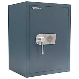 Rottner Wertschutzschrank Samoa 65, Doppelbartschloss, EN 0, 76 Liter, Stahl, anthrazit