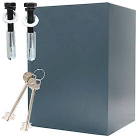 Rottner Wertschutzschrank Samoa 65, Doppelbartschloss, EN 0, 76 Liter, Stahl, anthrazit