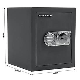 Rottner Wertschutzschrank Toscana 50 Doppelbartschloss