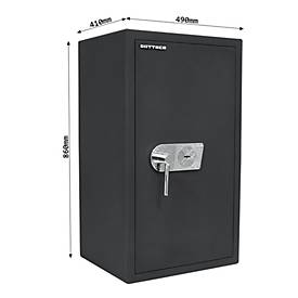 Rottner Wertschutzschrank Toscana 85 Doppelbartschloss