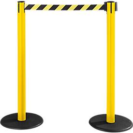 RS-GUIDESYSTEMS® Gurtpfosten GLA 28, gelb, Gurt schwarz/gelb