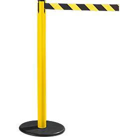 RS-GUIDESYSTEMS® Gurtpfosten GLA 28, gelb, Gurt schwarz/gelb