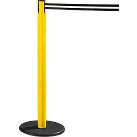 RS-GUIDESYSTEMS® Gurtpfosten GLA 28, gelb, Gurt schwarz/weiß