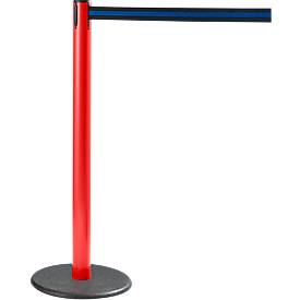 RS-GUIDESYSTEMS® Gurtpfosten GLA 28, rot, Gurt schwarz/blau