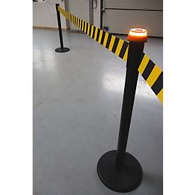 RS-GUIDESYSTEMS LED Blinklicht-Set mit Multifunktions-Aufsteckhalterung GLZH 46, 360° Sichtbarkeit, 2 Lichtstufen, magnetische Haftfähigkeit, wasserdicht