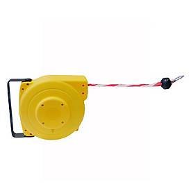 RS-riempaal ALLROUNDLINE ALW-30, wandmontage binnen en buiten, uitschuifbaar, zelfoprollend, afmetingen riem: L 20 m x B 50 mm, kleur riem: rood/wit