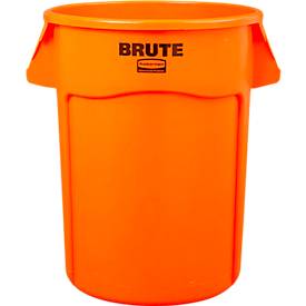 Rubbermaid Abfallbehälter Brute® Vented, mit Griffen, Fassungsvermögen 167 Liter, orange