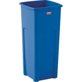 Rubbermaid Abfallbehälter Untouchable®, mit Recycling-Logo, 87 Liter, blau