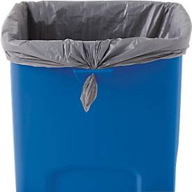 Rubbermaid Abfallbehälter Untouchable®, mit Recycling-Logo, 87 Liter, blau