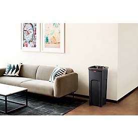 Rubbermaid Abfallbehälter Untouchable®, ohne Recycling-Logo, 87 Liter, schwarz