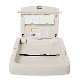 Rubbermaid® Baby-Wickelstation, vertikal, Wandmontage, bis 22,7 kg, B 866 x T 584 x H 101,6 mm, Polypropylen, platin