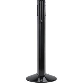 Rubbermaid Standascher Metropolitan, Aluminium, mit 6 L Inneneimer, für Außenbereich, schwarz