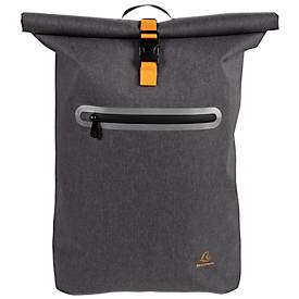 Rucksack Exacompta Exactive Young, für Laptops bis 15,6'', wasserdicht, B 330 x T 140 x H 480 mm, Polyurethan, grau