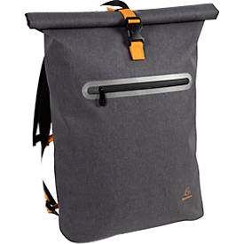 Rucksack Exacompta Exactive Young, für Laptops bis 15,6'', wasserdicht, B 330 x T 140 x H 480 mm, Polyurethan, grau