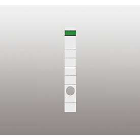 Rückenschild, Rückenbreite 39 mm, selbstklebend, 10 Stück, weiß