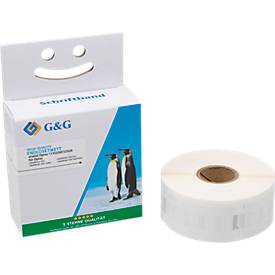 Rücksende-Etiketten G & G, kompatibel zu DYMO® LabelWriter11352/s0722520, 54 x 25 mm, permanent, weiß, 500 Stck.