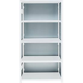 Rückwand-Element für Grundregal/Anbauregal ORDO Industry, multifunktional, magnethaftend, B 1250 x H 1000 mm, Stahl, verzinkt