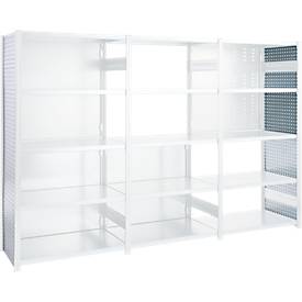 Rückwand-Element für Grundregal/Anbauregal ORDO Industry, multifunktional, magnethaftend, B 1250 x H 1000 mm, Stahl, verzinkt