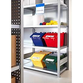 Rückwand-Element für Grundregal/Anbauregal ORDO Industry, multifunktional, magnethaftend, B 1250 x H 1000 mm, Stahl, verzinkt