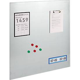 Rückwand-Element für Grundregal/Anbauregal ORDO Industry, multifunktional, magnethaftend, B 700 x H 1250 mm, Stahl, verzinkt