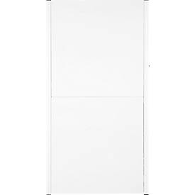 Rückwand-Element für Grundregal/Anbauregal ORDO Professional, multifunktional, magnethaftend, B 1250 x H 1200 mm, Stahl, verkehrsweiß RAL 9016