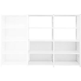 Rückwand-Element für Grundregal/Anbauregal ORDO Professional, multifunktional, magnethaftend, B 1250 x H 700 mm, Stahl, verkehrsweiß RAL 9016