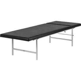 Ruheraum-Liege, 2000 x 700 x 500 mm, schwarz