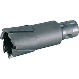 RUKO Kernbohrer D 21mm, Vollhartmetall, Schnitt-Tiefe 50mm, Quick IN Schaft Ø18mm, 6 Zähne