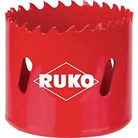 RUKO Lochsäge HSS-Bi-Metall, Ø 25 mm, Schnitt-Tiefe 38 mm, variable Zahnung, für Metall und Holz