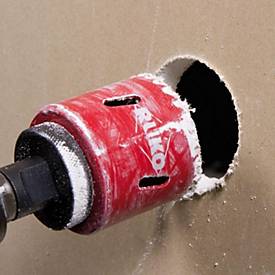 RUKO Lochsäge HSS-Bi-Metall, Ø 25 mm, Schnitt-Tiefe 38 mm, variable Zahnung, für Metall und Holz