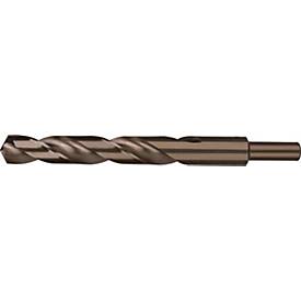 RUKO Spiralbohrer DIN 338 Typ N, Ø 14 mm, HSS-Co5 Gold, Spitzenwinkel 130°, abgesetzter Schaft