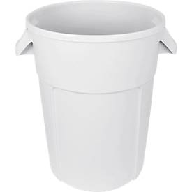 Rundbehälter, lebensmittelecht, 120 l, weiß