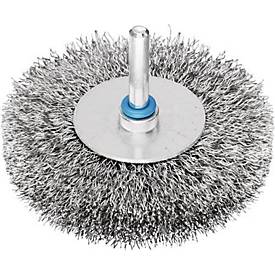 Rundbürste RBU 10010/6 INOX0,30 D.100mm 6mm Drahtstärke 0,3mm VA 10mm