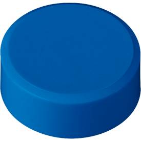 Rundmagnete MAUL, Kunststoff & Metall, Feinstruktur, Haftkraft 2 kg, ø 33 x 14 mm, blau, 20 Stück