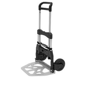 Sackkarre EX-GH250, Aluminium, klappbar, bis 250 kg, Ergo-Griff, TPR-Bereifung, mit Spanngurt, B 660 x T 650 x H 1190 mm