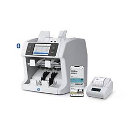 Safescan Banknotenwertzähler & -Sortierer 2995-SC, Doppel-CIS-Scanner, 1200 Banknoten/Min., 64 Währungen, 4,3' Touchdisplay, B 271 x T 300 x H 293 mm, lichtgrau