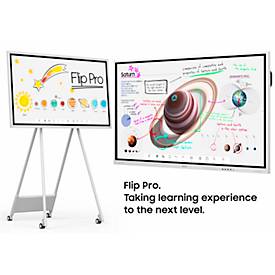 Samsung digitales Flipchart Flip Pro WM55B, 55'', UHD-Touch-Display mit 3840 x 2160 px, White Grey